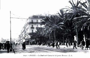 Alger - Boulevard Carnot et Square Bresson